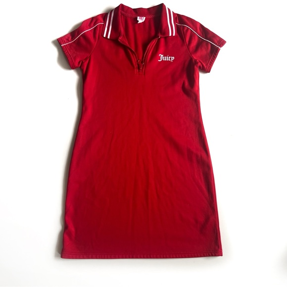 Juicy Red Collared/Polo Short Sleeve Tee Shirt Athletic Dress - Small - Picture 2 of 7